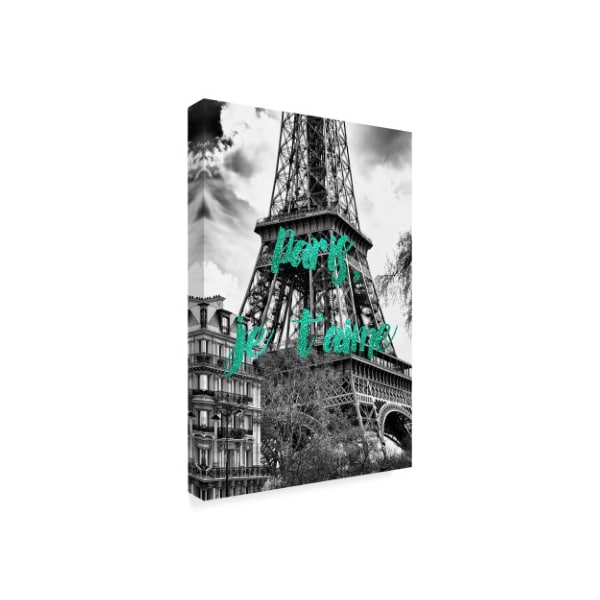 Philippe Hugonnard 'Paris Je Taime The Eiffel Tower III' Canvas Art,30x47